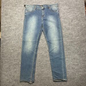Obey Propaganda Tight Stretch‎ Straight Leg Jeans Men's Blue Denim - 37x32.5